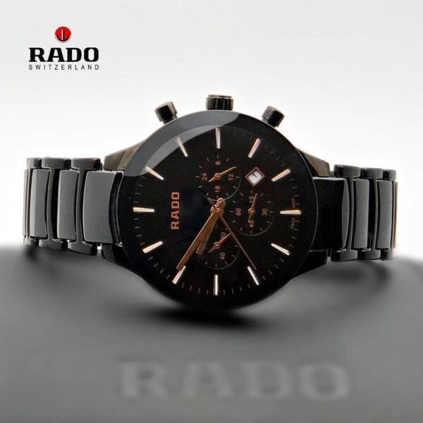 Rado Centrix Men Gold Dial Chronograph Quartz Watch