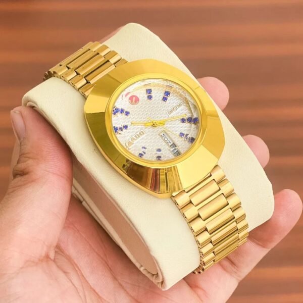 Rado Gold Metal Belt White Dial Premium Watch For Men