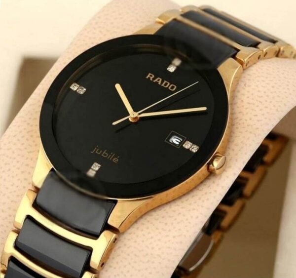 Rado Black Gold Metal Analog Mens Watch