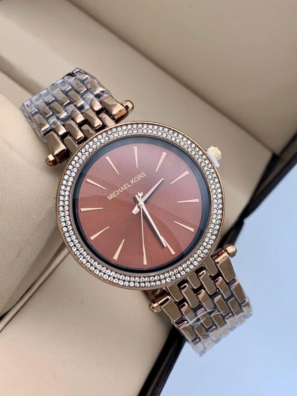 Michael Kors Brown Dial Metal Belt Women’s Watch