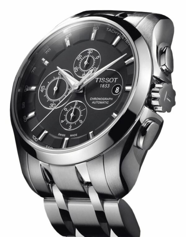 Tissot Silver Metal Belt Chronograph Automatic Men's Watch