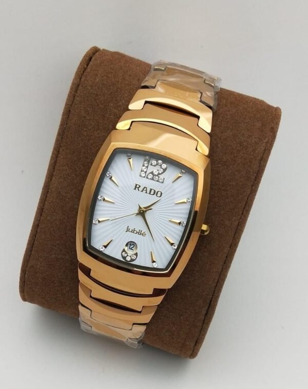 Rado Gold Tone Stainless Steel Quartz Watch
