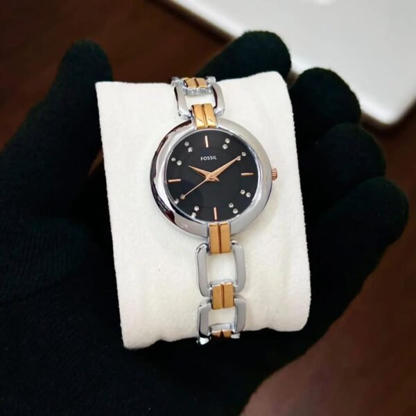 Fossil Silver And Gold Premium Watch For Women