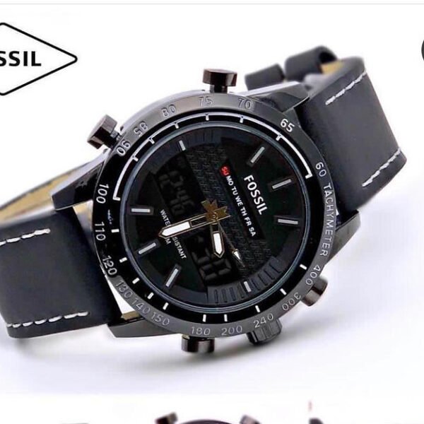 Fossil Black Dial Chronograph Analog For Men's Watch