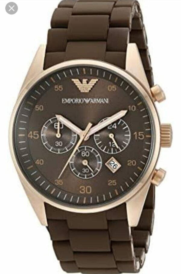 Armani Brown Dial Chronograph Men's Watch