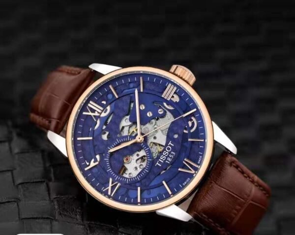Tissot Japanese Movement With Power Reserve Blue Dial Men's Watch