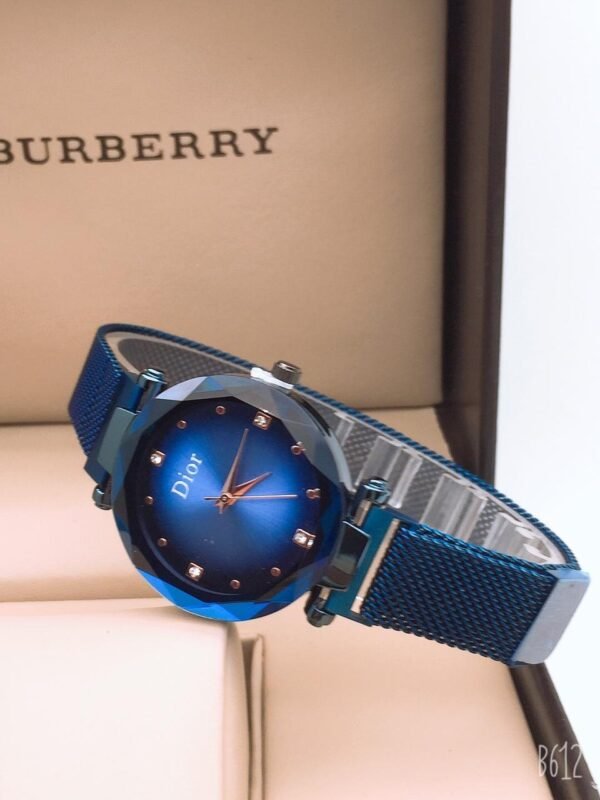 Dior Blue Metal Belt Women's Watch
