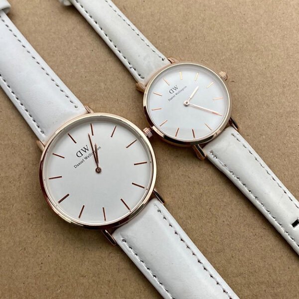 Daniel Wellington White Dial Couple Watch