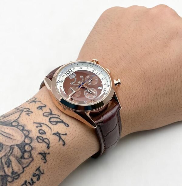 Classic Tag Heuer Brown Dial Leather Belt Men's Watch