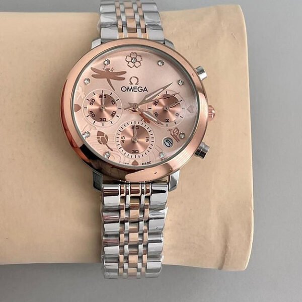 Omega Rose Gold Watch For Women's
