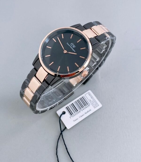 Daniel Wellington Iconic Black And Gold Strap Analog Women’s watch