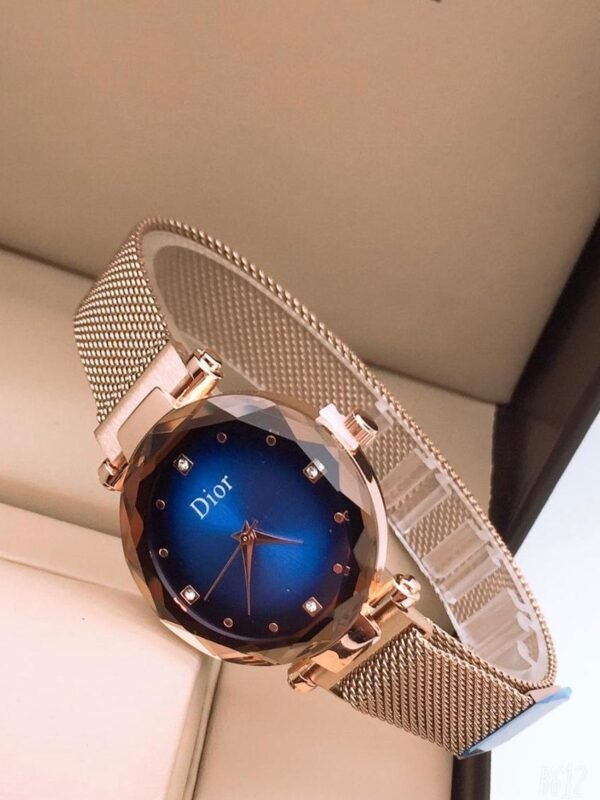 Dior Blue Color Dial Metal Belt Woman’s Watch