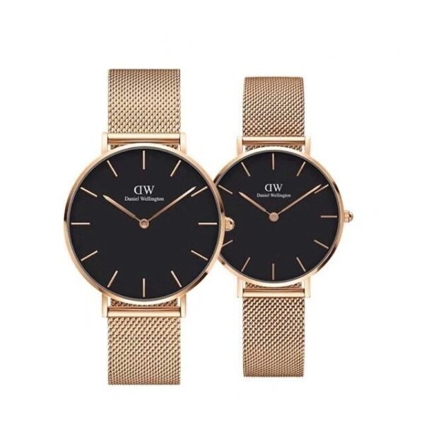 Daniel Wellington Black Dial Couple Watch