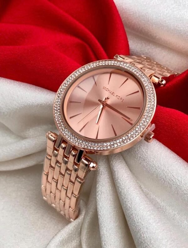 Michael Kors Full Rose Gold Diamond Studded Women’s Watch