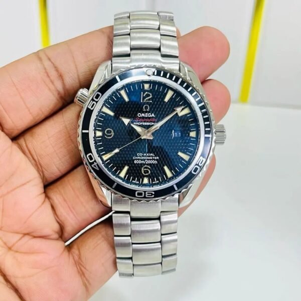 Omega Silver Metal Belt Watch For Men