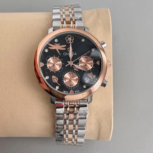 Omega Black Dial watch For Womens's