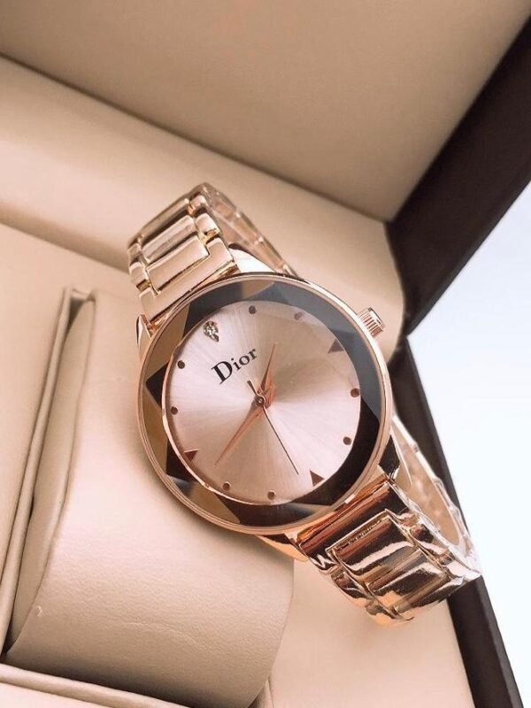 Dior Rose Gold Metal Strap Women’s Watch